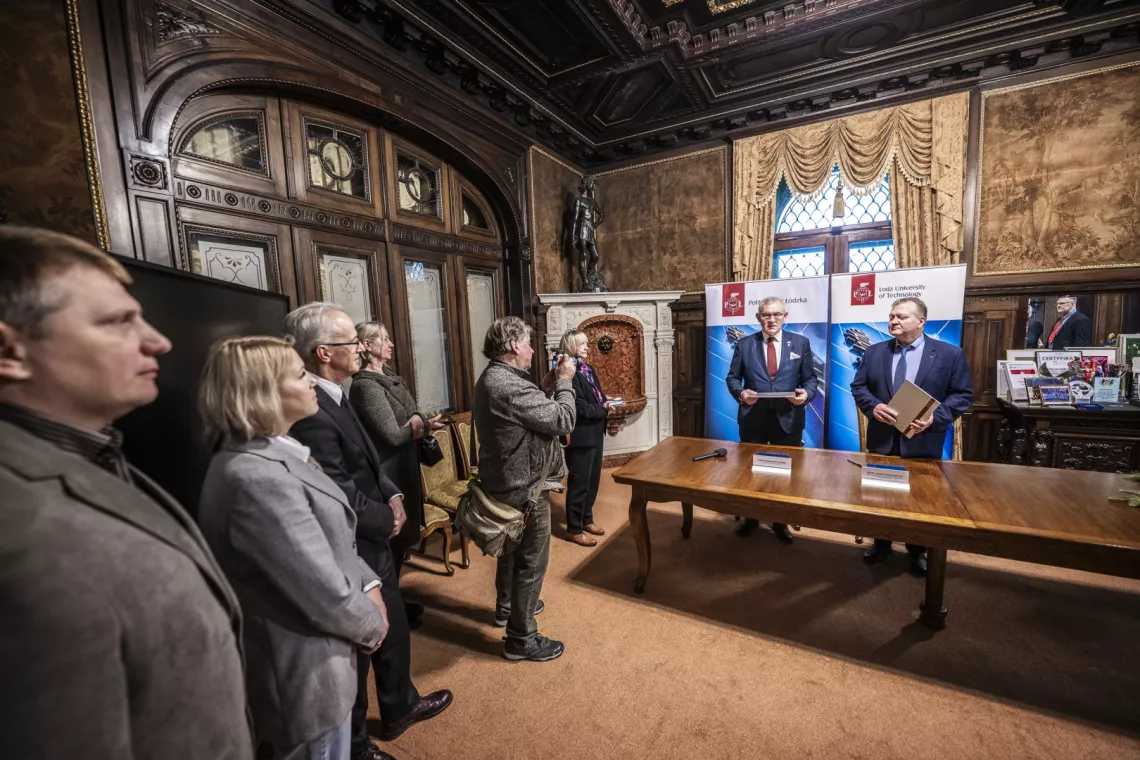 Spotkanie z gośćmi z Ukrainy w gabinecie rektora
