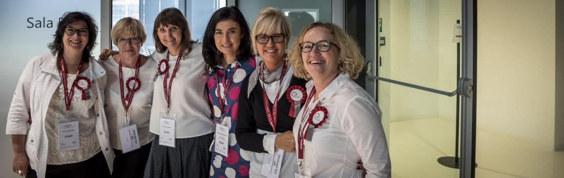 Komitet organizacyjny konferencji, od lewej: Wioleta Fabijańska, Barbara Rosicka-Koczur, Dominika Biernat, Magdalena Nowacka, Magdalena Gałaj, Agnieszka Wajs