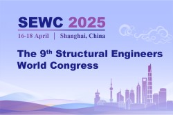 plakat z napisem Structural Engineers World Congress i grafiką