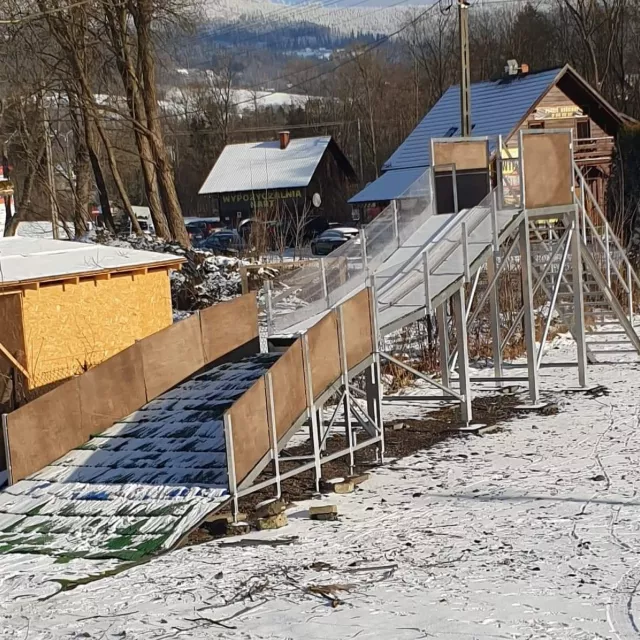 mobilna skocznia stanęła w Wiśle